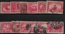 US Scott #Q1-12, Singles 1913 Parcel Post Complete Set Used FVF