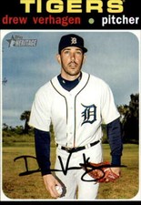 2020 Topps Heritage #227 Drew VerHagen Detroit Tigers