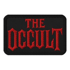 The Occult Red Supernatural Iron-On Patch Gothic Alt Embroidered Applique