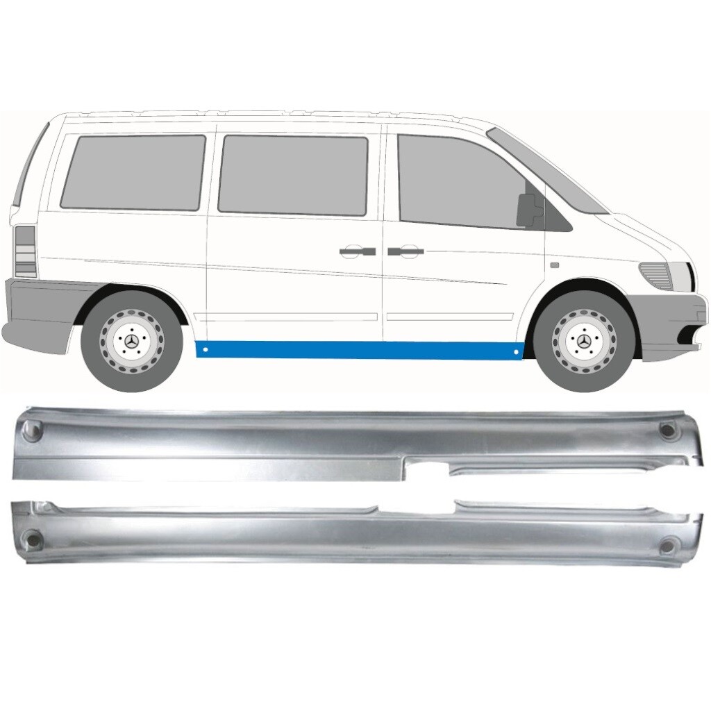 MERCEDES VITO 638 1996-2003 FULL SILL REPAIR PANEL ROCKER PANEL / PAIR