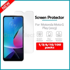 1-100 Lot LCD Clear HD Screen Protector for Phone Motorola Moto G Play (2023)