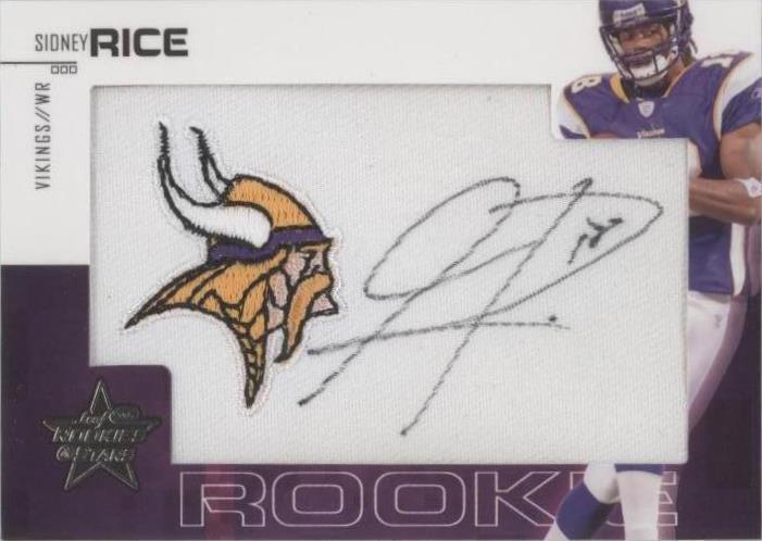 2007 Leaf Rookies & Stars - Rookie Sidney Rice #205 /99 (AU, RC) for ...