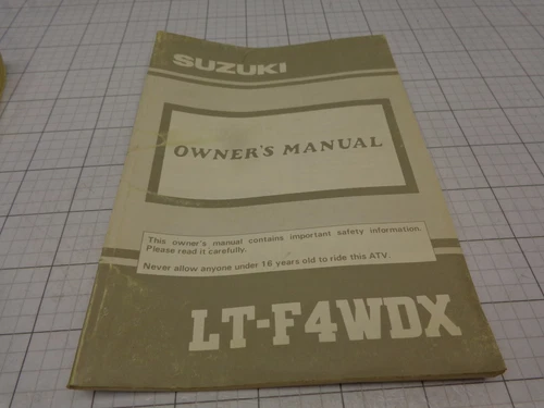 MANUAL, OWNERS | MODEL M