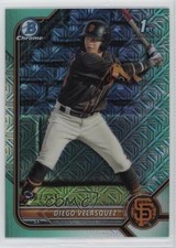 2022 Bowman Chrome Prospects Mega Box Aqua Mojo Refractor Diego Velasquez 0z8v