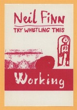 Neil Finn 1998 Crowded House Try Whistling This Tour WORKING Backstage Pass