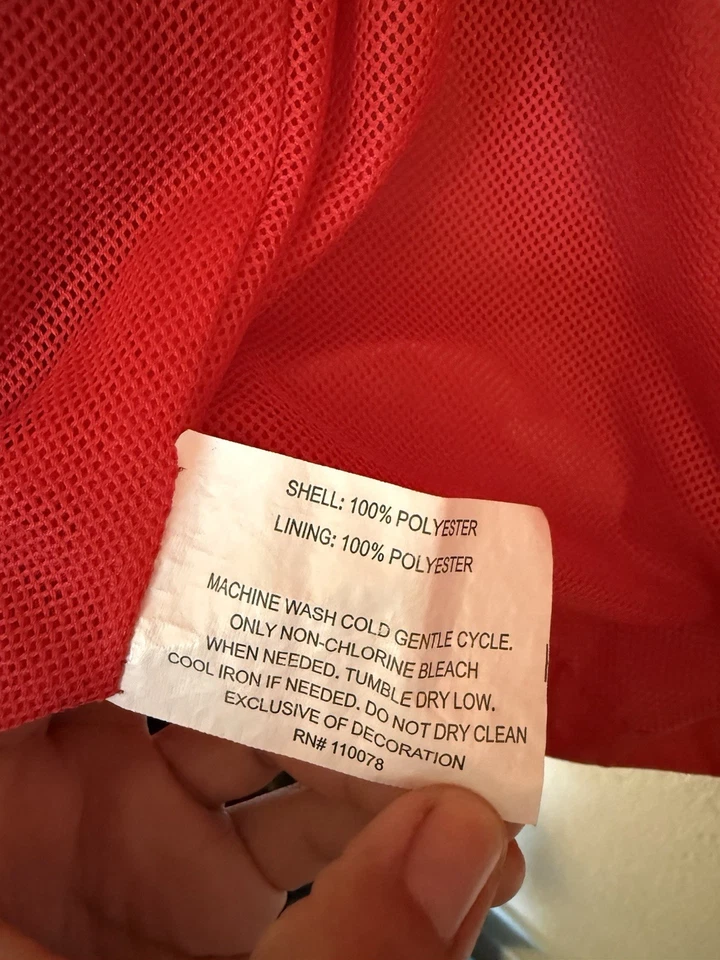 U.S. POLO ASSN Jacket Red Men’s Long Sleeve Casual Full Zip Medium-Free Ship - Image 4 of 4