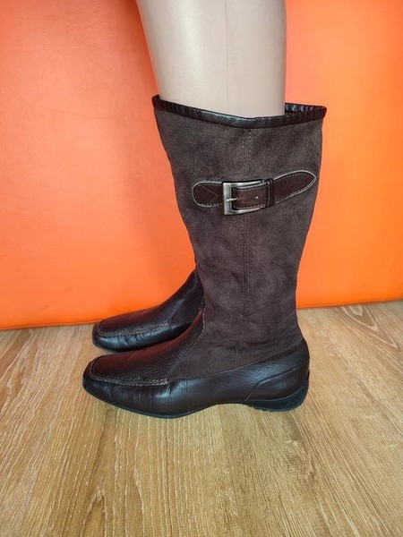 Women Paul Green Boots Brown Suede 40 #C4AM