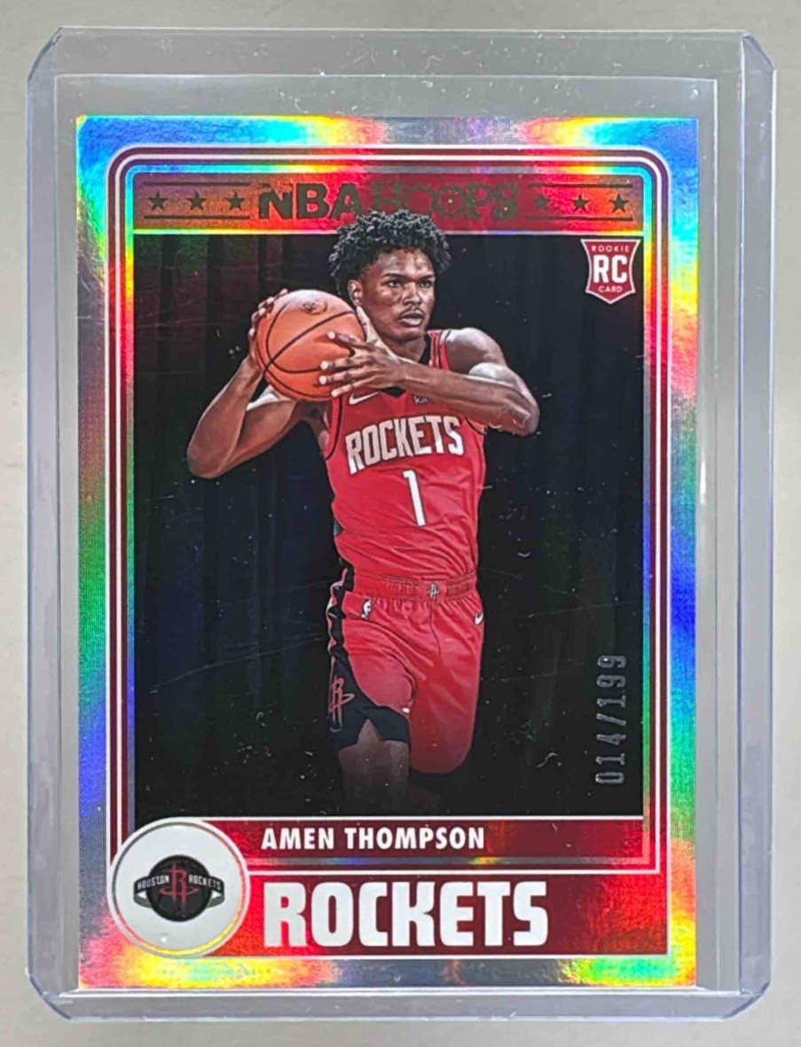 Amen Thompson 2023 Panini Hoops #300 Silver Rookie RC /199