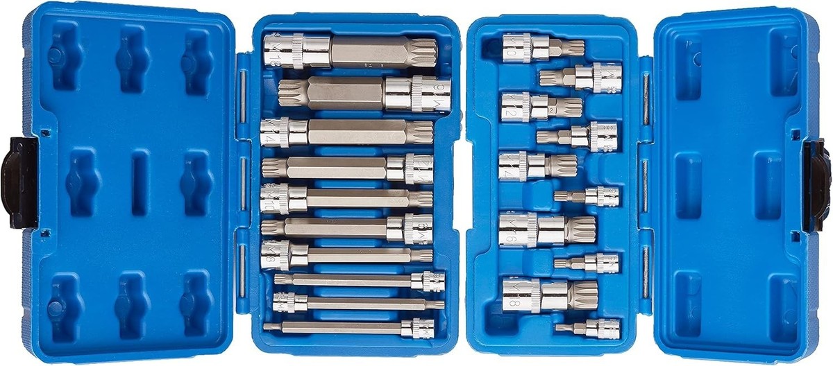 12 Pt XZN Long/ Short Triple Square Spline Bit Sockets for