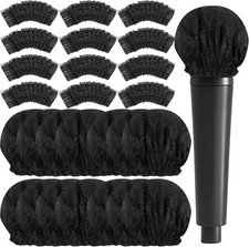 400 Pcs Microphone Cover Disposable Non-Woven Microphone Windscreen Protective C