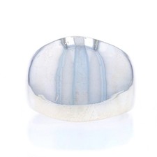 Sterling Silver Dome Statement Band - 925 Ring