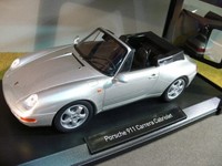 1/18 Norev Porsche 911 Carrera Cabrio 1993 Silber 187592