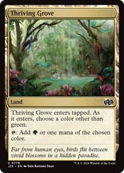 Thriving Grove #34 Jumpstart Common Land MTG