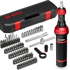 VANPO Torque Screwdriver, 64 Pcs 10-70 Inch Pound Torque Screwdriver Set with...