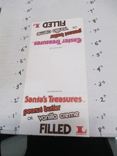 LUDEN's candy bar 1980s store shelf display sign Santa Claus Treasures Easter