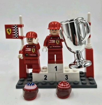 LEGO 8389 Racers 2004 Ferrari M. Schumacher & R. Barrichello Podium Set