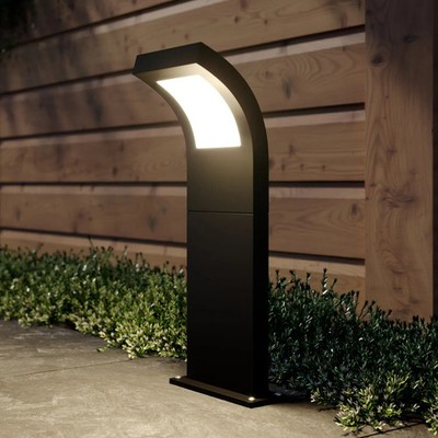 Arcchio Wegeleuchte Pollerleuchte LED Außenleuchte grafitgrau Aluminium Polyc427