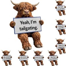 3 Highland Cow Trailer Hitch Cover Funny Animal Tow Hitch Decor