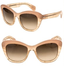 OLIVER PEOPLES 5272 EMMY OV5272SU Pink Topaz Gradient Chunky Cat Eye Sunglasses