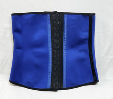 ANN CHERY Women's Waist Trainer, Classic Latex 3-Hook, Blue Size 36