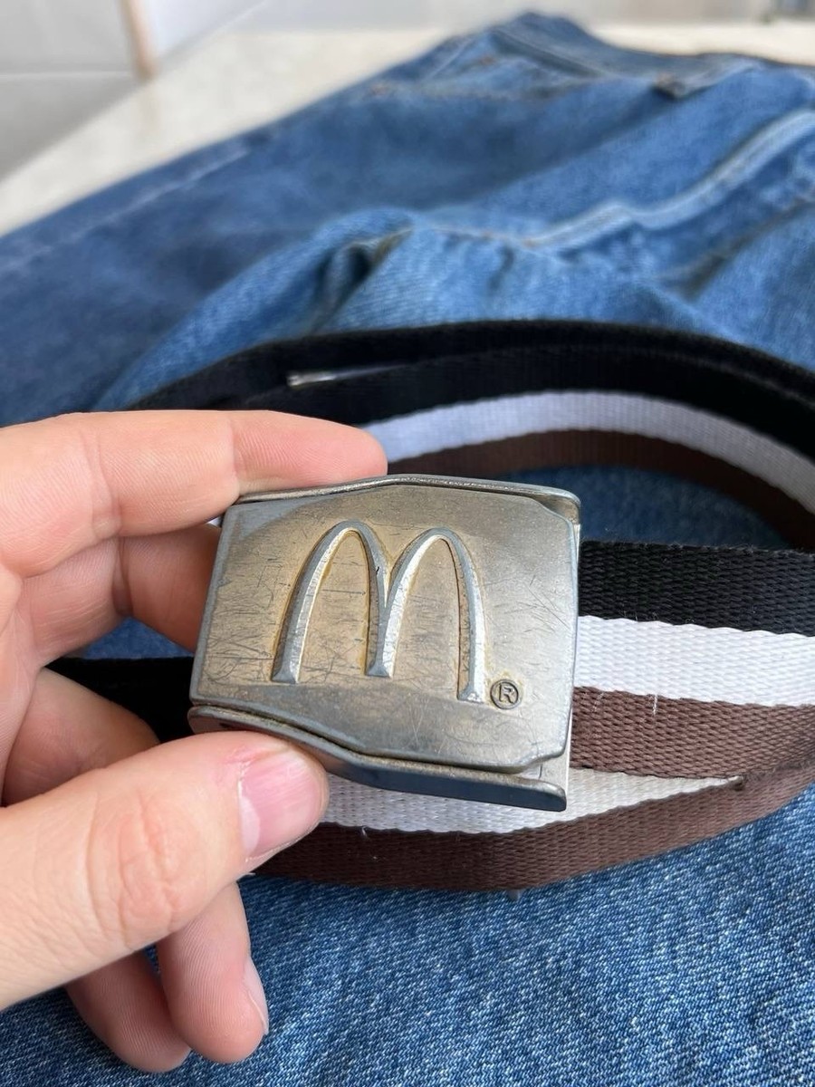 Vintage Y2K McDonalds Streetwear Japanese Punk Steel Metal Buckle