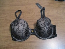 NATORI UNDERWIRE BRA 136066 BLACK/CAFE 34C