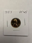 1957-P Lincoln Wheat Cent gem proof.