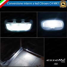LED INTERNI CITROEN C4 MK1 CONVERSIONE INTERNA COMPLETA BIANCO 6000K CANBUS