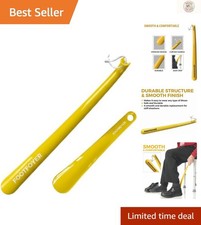 17-Inch Ergonomic Long Shoehorn for Easy Footwear Wear - Ideal for All Ages