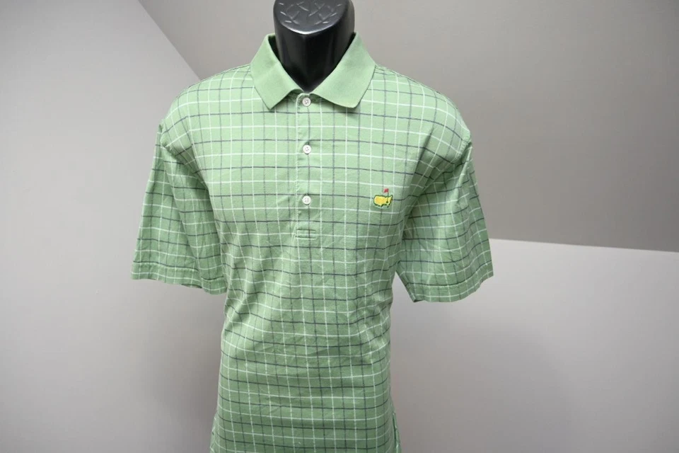 Polo de golf Masters Augusta National Amen Corner a cuadros para hombre talla grande Foto 2 de 4