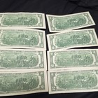 Lot of 8 U.S. $2 Two Dollar Federal Reserve Banknotes, Uncertified Ungraded — photo 7