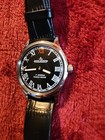 Jaeger Lecoultre Mens Watch Vintage Roman Numeral Black Dial Unusual Jewelry