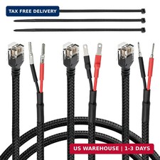 Radar Detector Hardwire Kit with Mirror Tap RJ11 Power Cords 3 Pack for Uniden