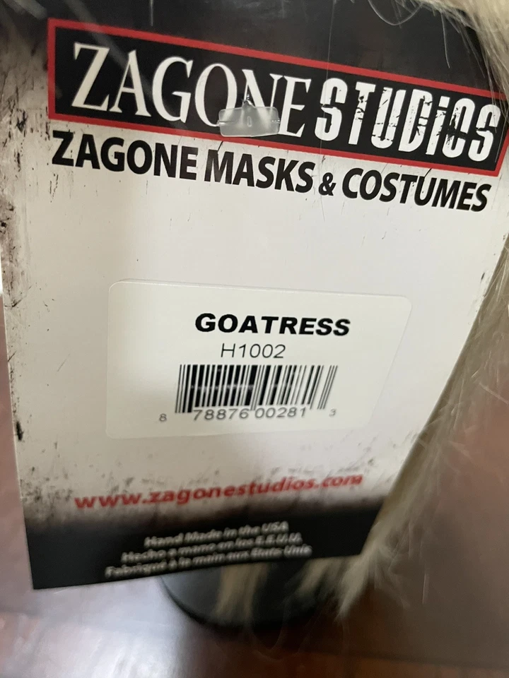 Adult Zagone Studios Hand Made “Goatress” Halloween Mask H1002 - Image 4 of 4
