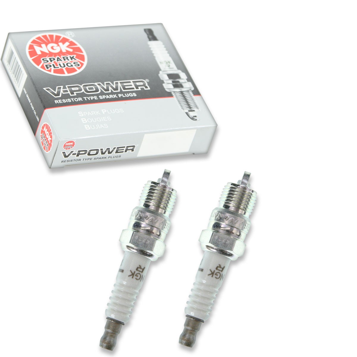 2 pc NGK 7773 UR6 V-Power Spark Plugs for T20PR-U15 T20PR-U11 RV9YC R41TS qs