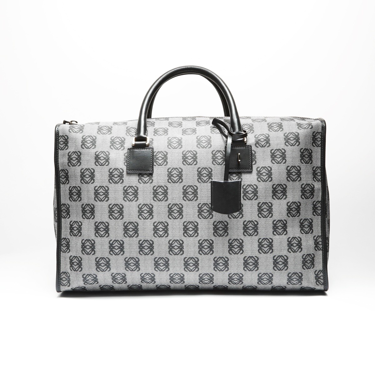 Authentic LOEWE Anagram Coding Canvas Boston bag … - image 1