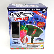 Star Shower Ultra 9 Laser Light Show Outdoor Christmas Holiday Projector Green