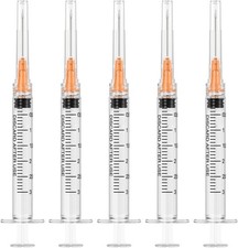 25 Gauge 1 inch Needle with Syringe 30Pack,1ml Luer Lock Disposable Syringes