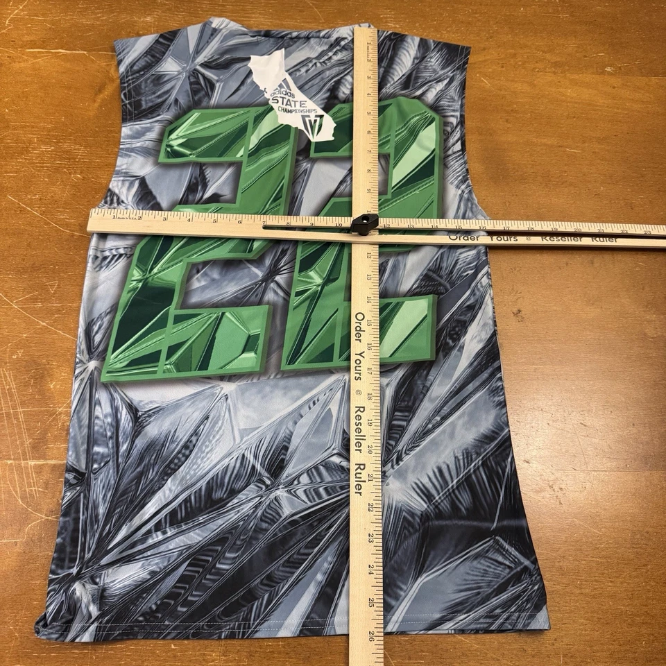 Camisa Adidas Para Hombre XL Gris Tanque de Calor Compresión Sin Mangas Activa Foto 3 de 4