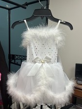 Gracie Girls Small Child White Dance Costume Unworn