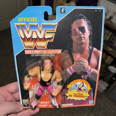 Figurine Hasbro Bret Hitman Hart 1991 - Série 4 WWE WCW - Vintage Années 90