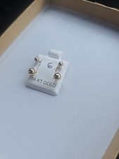 14k Gold Solid gold ball earring