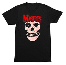 Misfits Crimson Ghost Blood Splatter Punk Rock Skull Horror Graphic SHIRT