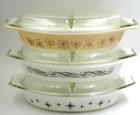 Vintage Pyrex Gold Flowers Casserole Dish Casserole / Dishes Set Lot of 6
