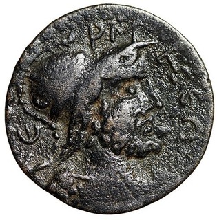 RARE Roman Provincial Coin w COA Helmeted Solymos Portrait TERMESSOS Certified