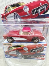 2006 Matchbox Superfast America 1957 Corvette Hardtop Red #10