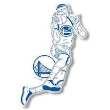 Golden State Warriors Jimmy Butler III by Classic Magnets, 4.1" x 2.6"