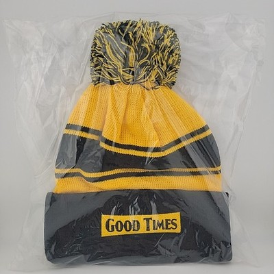 GOOD TIMES CIGARS Tobacco Beanie Hat - Black Gold Blunts Tobacco 420 BRAND NEW