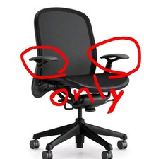 Knoll Chadwick Mesh Desk Office Chair Black Armpads Only One Pair