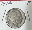1914 Buffalo Indian Head Nickel Very Fine Circulated Condition US Type Coin 5c